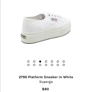 Superaga White Platform Sneakers